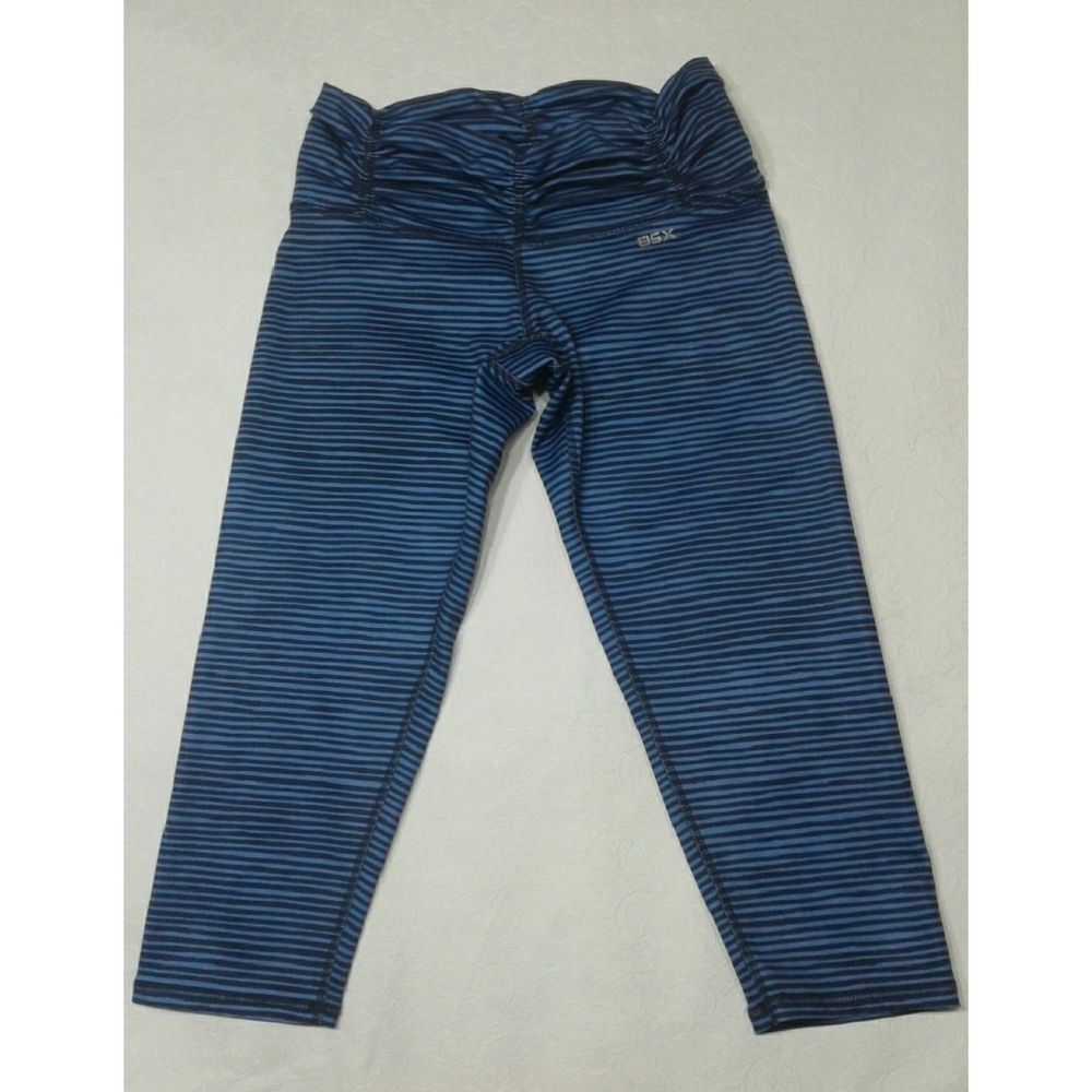 BSX striped Capri with scrunchy waistband SZ L